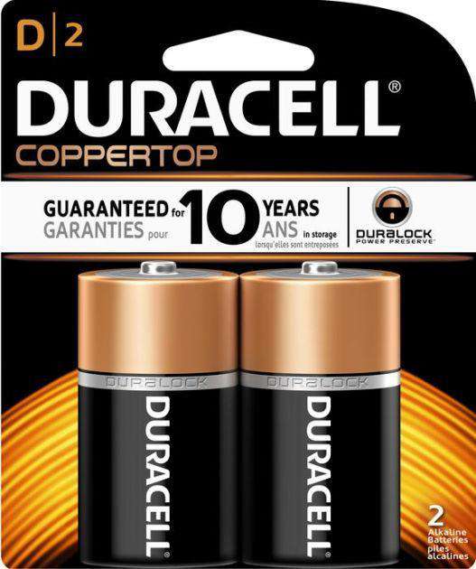 Duracell D Alkaline 2 Pack