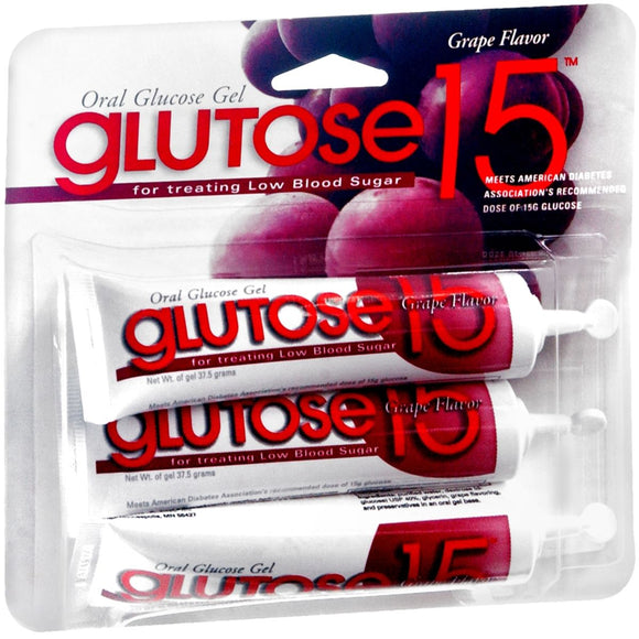 Glutose15 Oral Glucose Gel Grape Flavor - 45 GM