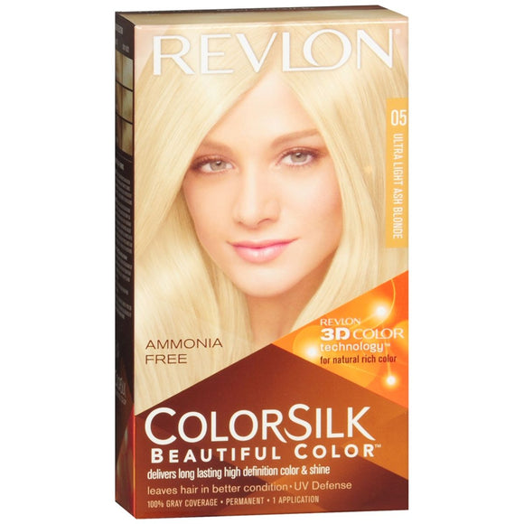 Revlon ColorSilk Beautiful Color Permanent Color 05 Ultra Light Ash Blonde - 1 EA