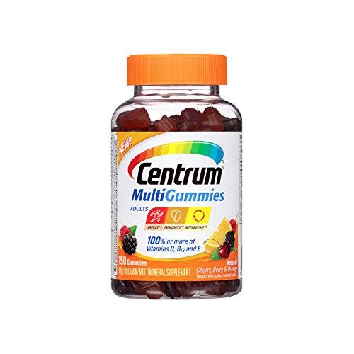 Centrum MultiGummies Multivitamin/Multimineral Supplement Adult 150 count- Buy Packs and Save (Pack of 12)