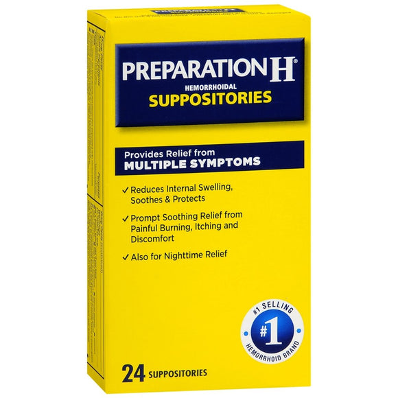 Preparation H Hemorrhoidal Suppositories - 24 EA