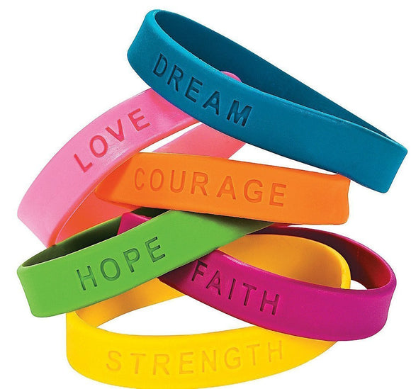 INSPIRATIONAL SAYINGS BRACELET(2DZ/UN)