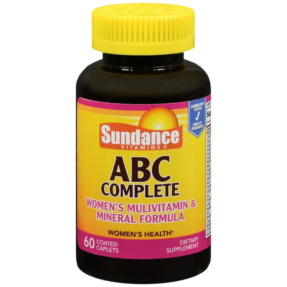Sundance ABC Complete Women's Multivitamin & Mineral Formula Coated Caplets - 60 TB