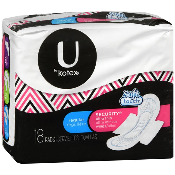 U by Kotex Regular Security Ultra Thin Pads - 18 EA