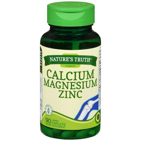 Nature's Truth Calcium Magnesium Zinc Coated Caplets - 90 TB