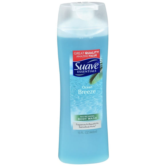 Suave Essentials Refreshing Body Wash Ocean Breeze - 15 OZ