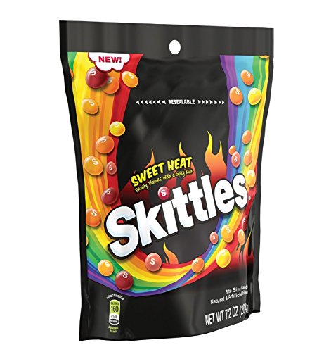 SKITTLES SWEET HEAT STAND UP POUCH 7.2OZ 8/CS