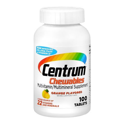 CENTRUM CHEWABLE TABLET 100S 8-3-100 COUNT