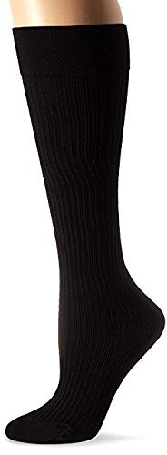 JOBST soSOFT KNEE 8-15 RIBBED CLOSED TOE BLACK MD