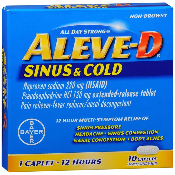 Aleve-D Sinus & Cold Caplets 10 CP