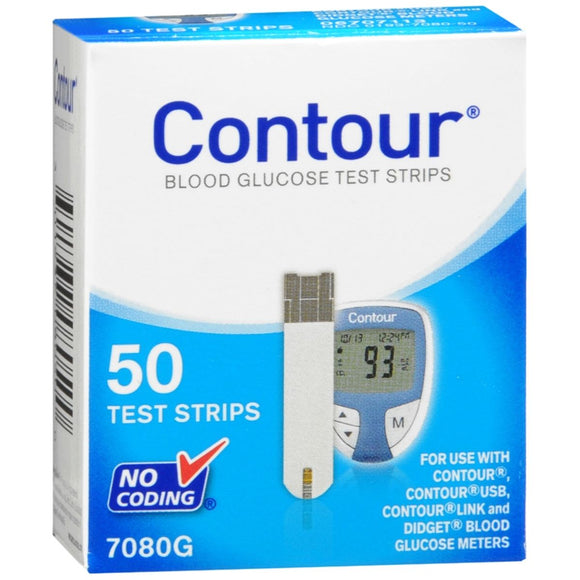 Contour Blood Glucose Test Strips - 50 EA