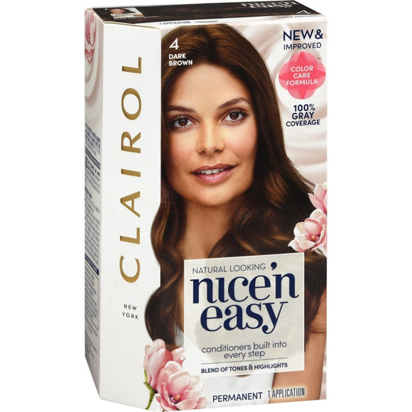 Nice 'n Easy Permanent Haircolor 4 Dark Brown - 1 EA