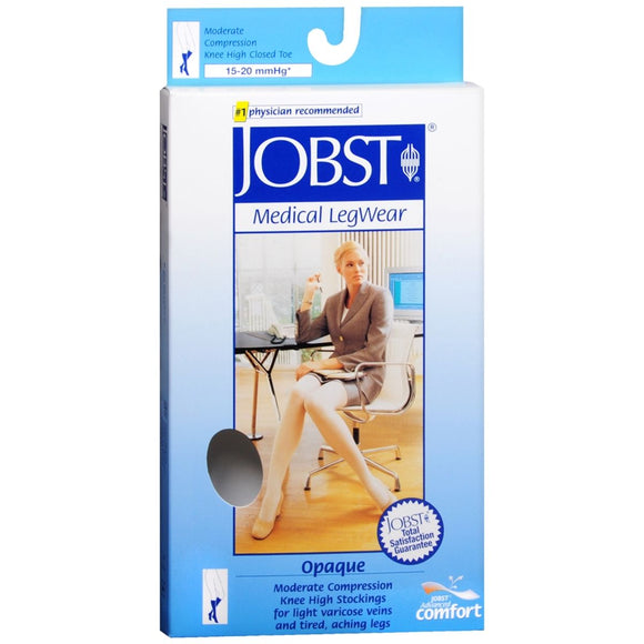 JOBST Medical LegWear Knee High 15-20 mmHg Opaque X-Large Silky Beige - 1 PR