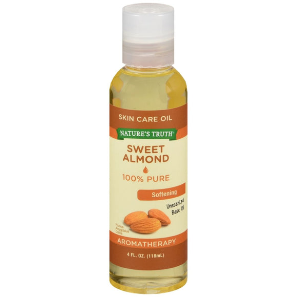 Nature's Truth Aromatherapy Skin Care Unscented Base Oil Sweet Almond - 4 OZ