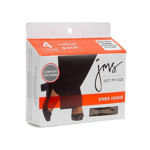 JMS KNEE HI RT 4 PK SUNTAN