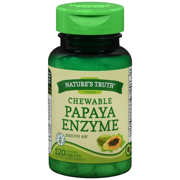 Nature's Truth Chewable Papaya Enzyme Tablets - 120 TB