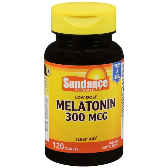 Sundance Vitamins Low Dose Melatonin 300 mcg Tablets - 120 TB