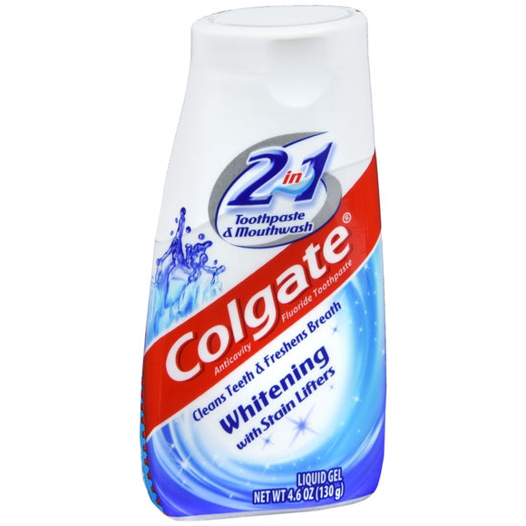 Colgate 2 in 1 Whitening Toothpaste & Mouthwash Liquid Gel - 4.6 OZ