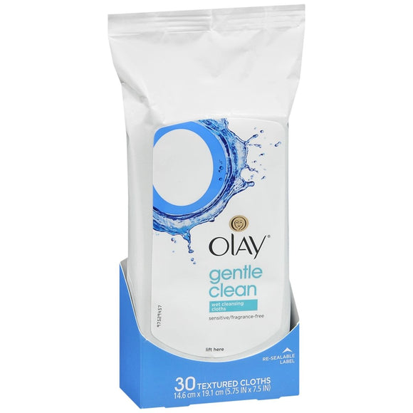 OLAY Gentle Clean Wet Cleansing Cloths - 30 EA