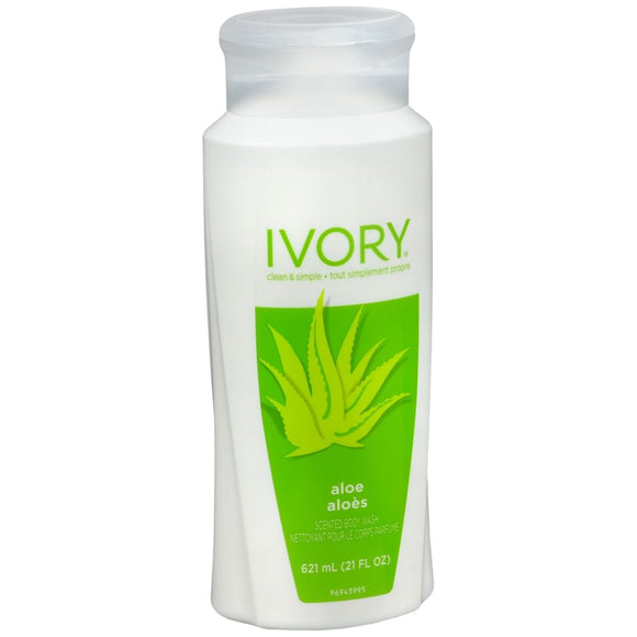 Ivory Clean & Simple Scented Body Wash Aloe - 21 OZ