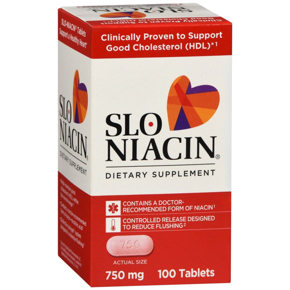 Slo-Niacin 750 mg Tablets 100 tb