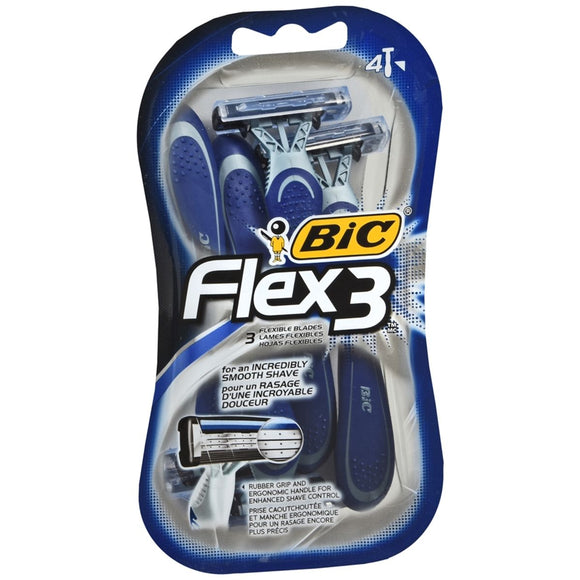 Bic Flex 3 Disposable Shavers Sensitive Skin 4 EA