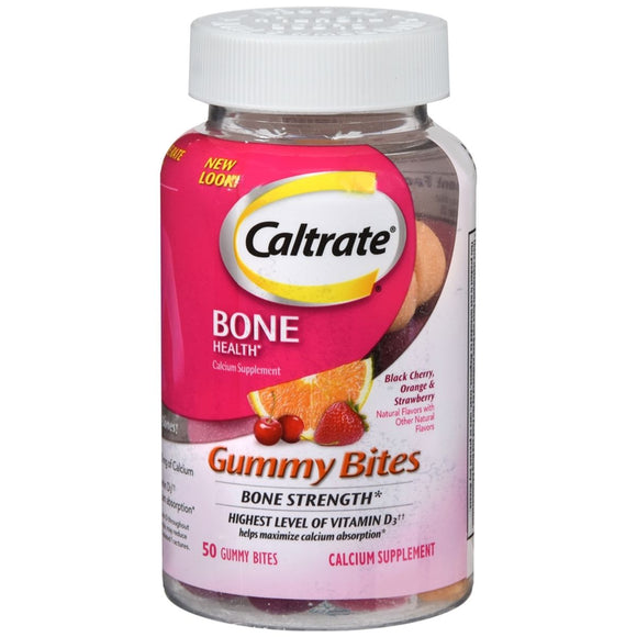 Caltrate Calcium Supplement Gummy Bites - 50 EA