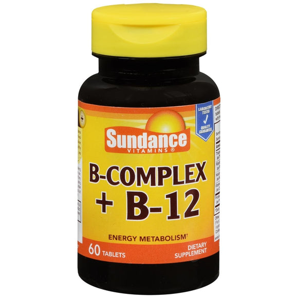 Sundance Vitamins B-Complex + B-12 Tablets - 60 TB