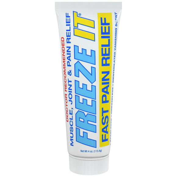 Freeze It Muscle, Joint & Pain Relief Gel - 4 OZ