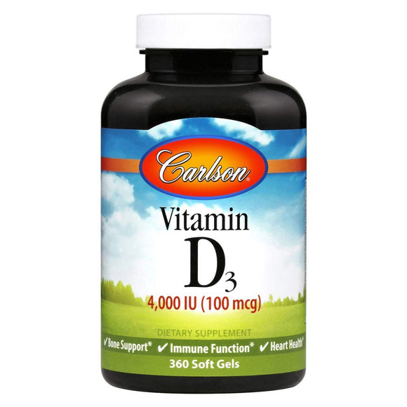 Vitamin D3 4,000 IU 360 Soft Gels