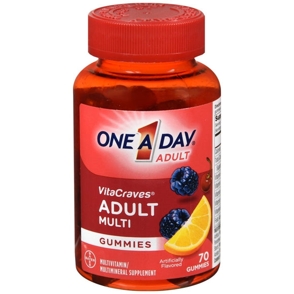 One A Day Vitacraves Regular Gummies, 70 Count