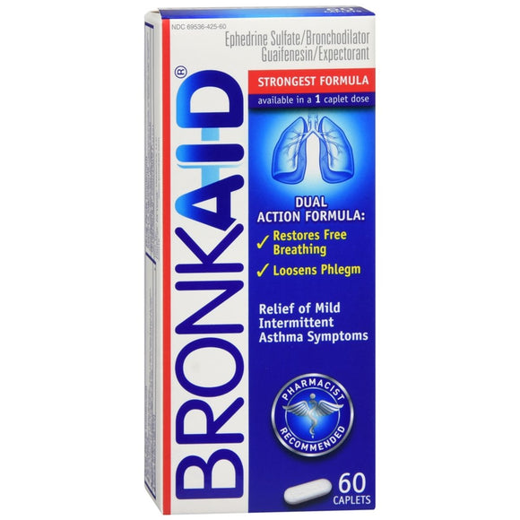 Bronkaid Dual Action Caplets 60 CP