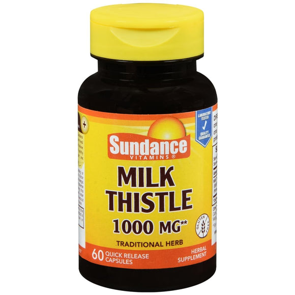 Sundance Vitamins Milk Thistle 1000 mg Capsules - 60 CP