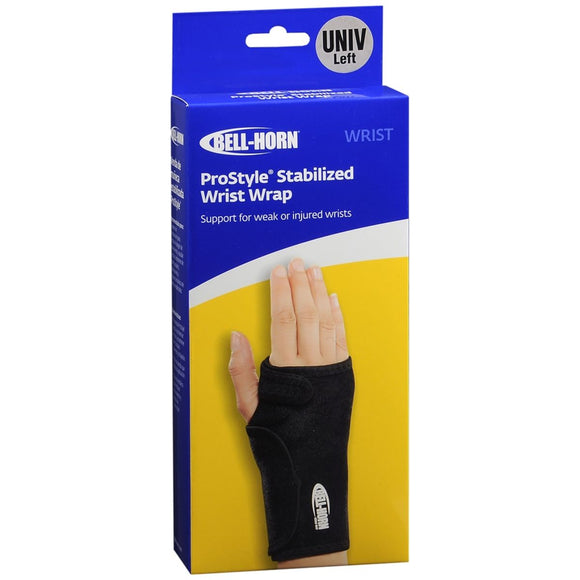 Bell-Horn ProStyle Stabilized Wrist Brace Black Universal Left 314LT - 1 EA