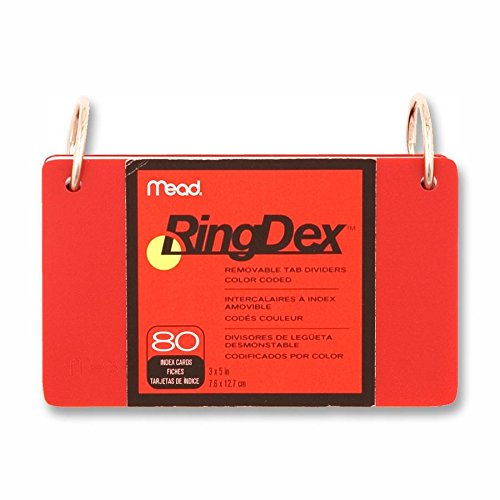 Mead® Ringdex® Index Cards, 80 ct, Asstd