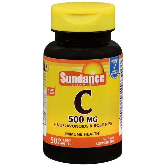 Sundance Vitamins Vitamin C 500 mg Coated Caplets - 50 TB