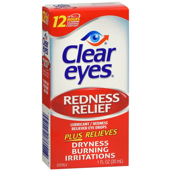 Clear Eyes Redness Relief Eye Drops - 1 OZ