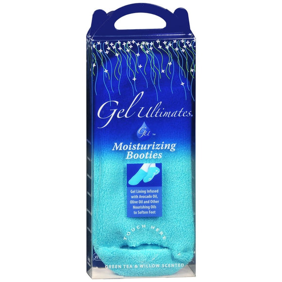 Gel Ultimates Moisturizing Booties Green Tea & Willow Scented - 1 PR