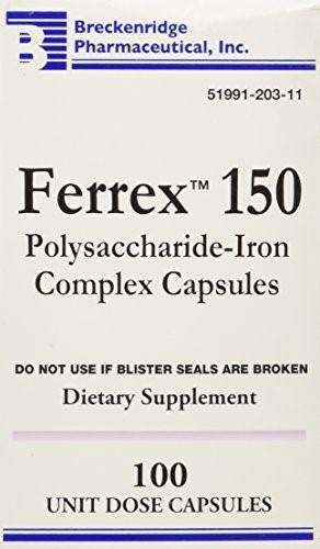 Breckenridge Ferrex 150 Capsules 100 CP