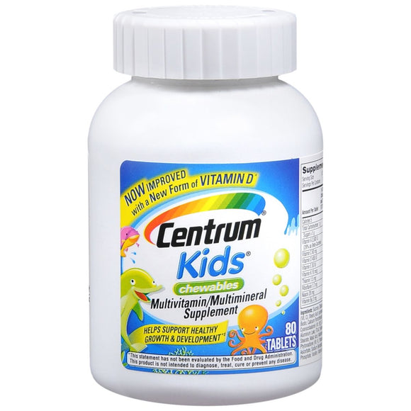 Centrum Kids Chewable Tablets - 80 TB