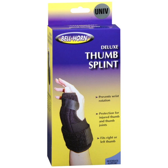 Bell-Horn Deluxe Thumb Splint Black Universal 334 - 1 EA