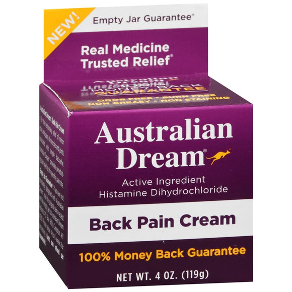 Australian Dream Back Pain Cream - 4 OZ