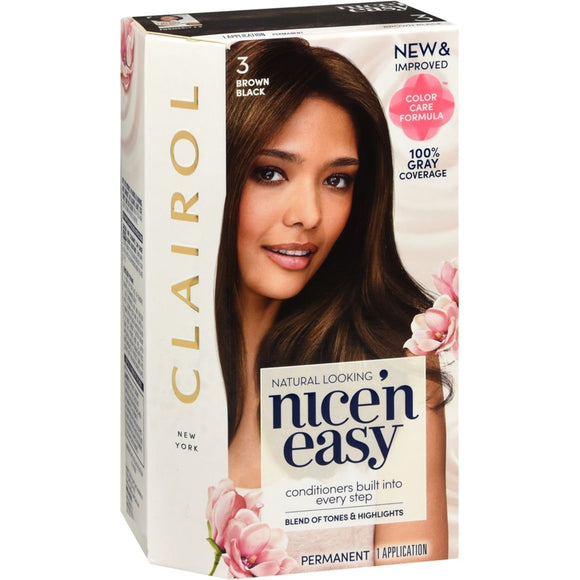 Nice 'n Easy Permanent Haircolor 3 Brown Black - 1 EA