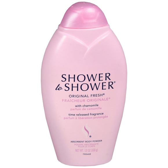 SHOWER TO SHOWER Absorbent Body Powder Original Fresh - 13 OZ