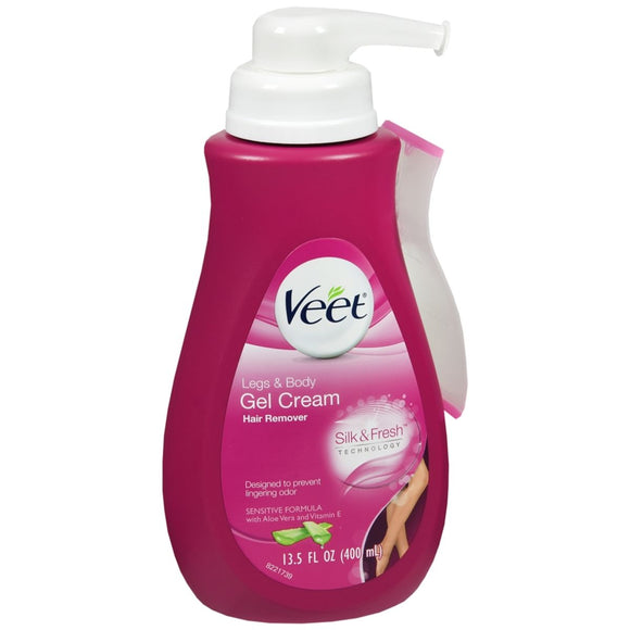 VEET Legs & Body Gel Cream Hair Remover Sensitive Formula - 13.5 OZ