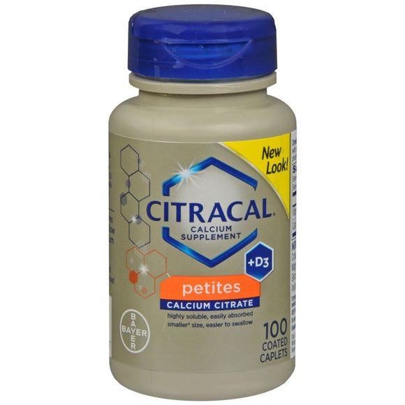 Citracal Petites Calcium Citrate +D3 Caplets - 100 TB