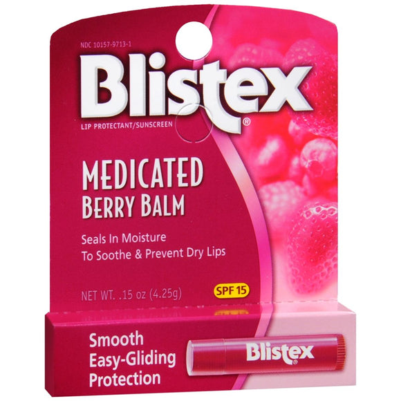 Blistex Medicated Berry Balm SPF 15 - 0.15 OZ