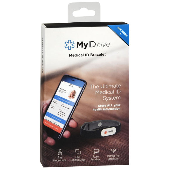 MyID Hive Medical ID Bracelet Black - 1 EA