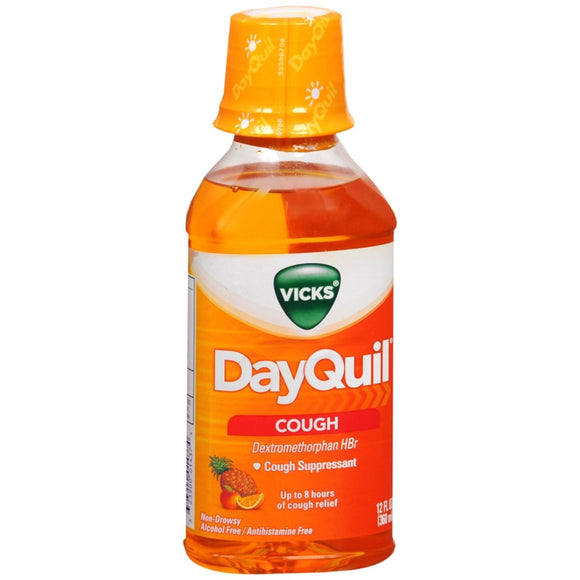 Vicks DayQuil Cough Relief Liquid Fruit - 12 OZ