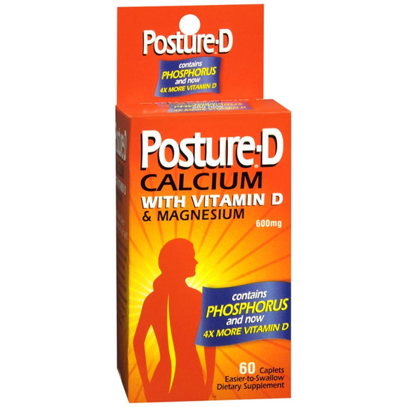 Posture-D Calcium with Vitamin D & Magnesium Caplets - 60 CP